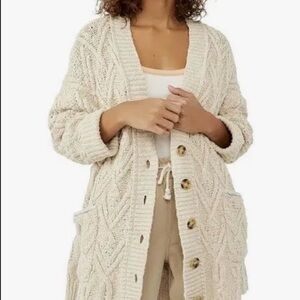 FREE PEOPLE MONTANA CABLE CARDIGAN